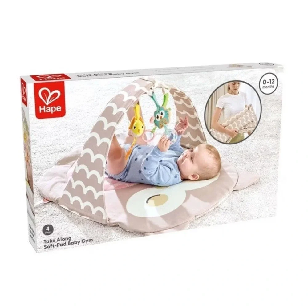 Hape Owl Baby Take Along Soft-Pad Baby Gym